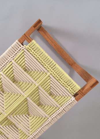 Fireside Stool White & Lemon