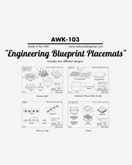 Engineering Blueprint Placemats