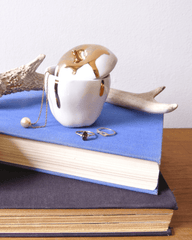 White Apple Trinket Box