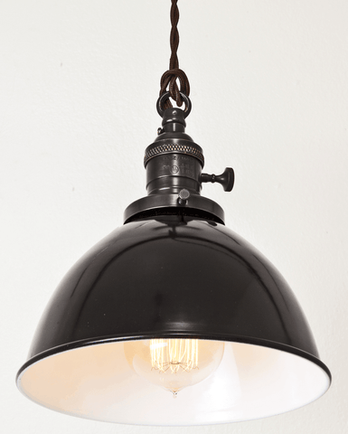 Brass Switch Pendant Black