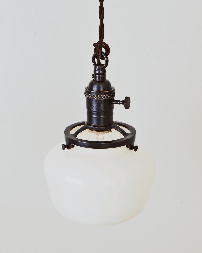Schoolhouse Glass Pendant Light