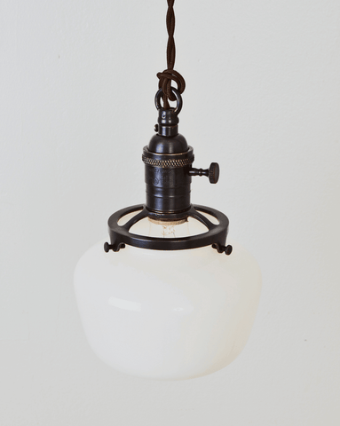 Schoolhouse Glass Pendant Light