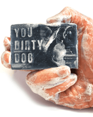 You Dirty Dog Soap with Concrete Soap Dish