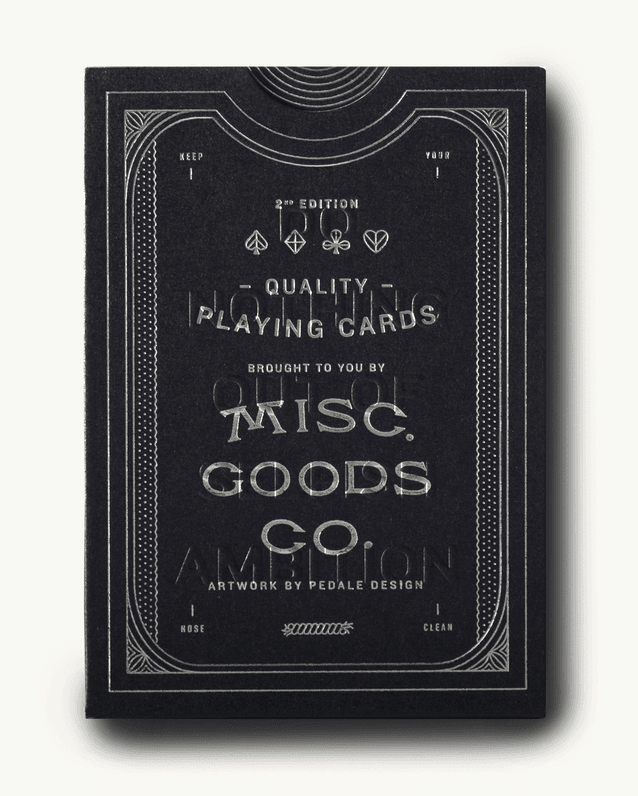 Ace Playing Cards Deck Black