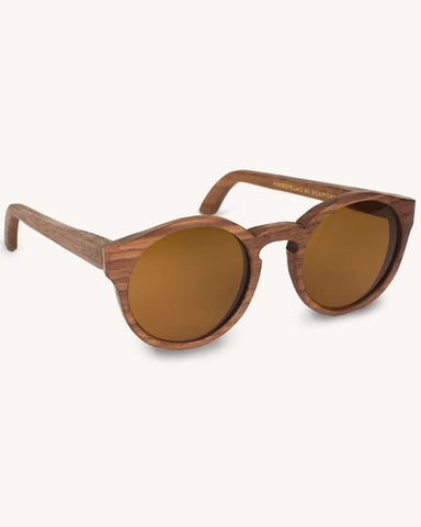 Morgan Sunglasses Walnut Hardwood