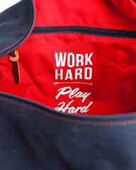 Work Hard, Play Hard Duffel Bag
