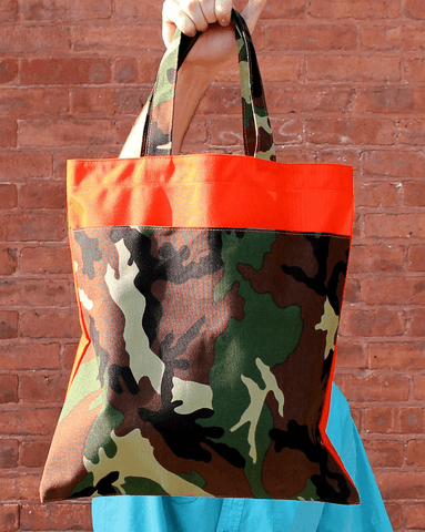 Everyday Tote Orange & Camo